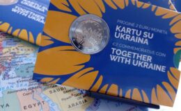 Together With Ukraine 2 Euro Coin 2 Euro Gedenkmünze Litauen Zusammen Mit Der Ukraine Together With Ukraine 2 Eurai Kartu Su Ukraina Proginė Moneta 1 (2)